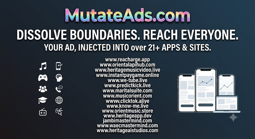 MutateAds platform promotional screenshot