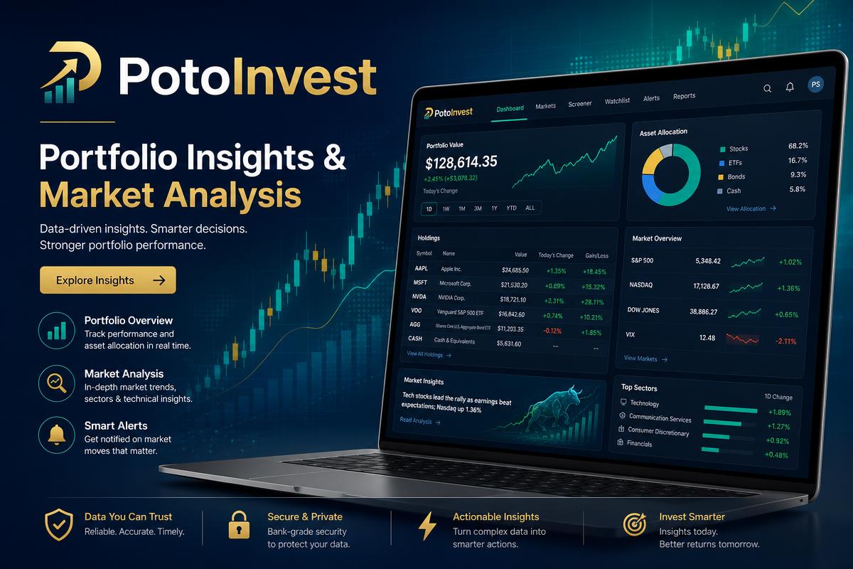 PotoInvest platform promotional screenshot